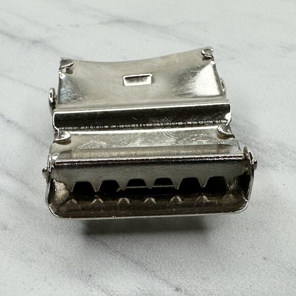 Old English Initial "Y" Military Web Belt Buckle Silver Chrome ✨ - Picture 9 of 10